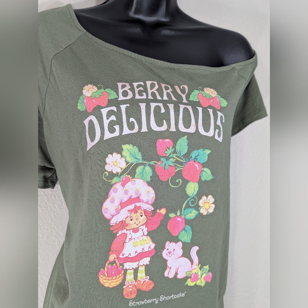 Torrid Strawberry Shortcake Classic Fit Off Shoulder Tee (Torrid 00) - Picture 2 of 10